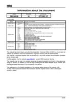 Information about the document CODE 5801H0056 REVISION (Page 2 / 9) HSD Spindle Instructions for Use